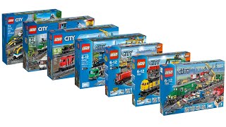 All LEGO City Cargo Train sets 2006 - 2022 Compilation/Collection Speed Build