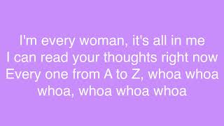 MUSIC 🎶 || Whitney Houston - I'm Every Woman Lyrics