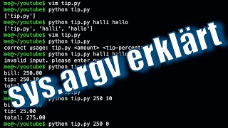 Learn Python – sys.argv explained simply