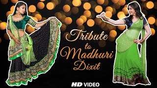 MADHURI DIXIT TRIBUTE | Madhuri Dance MASHUP | Wedding Dance Performance | Dance Cover by Jinal Shah