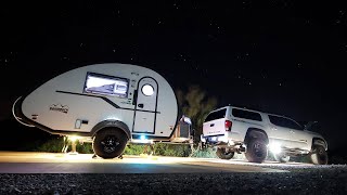 T@b camping at Organ pipe cactus.