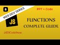 JavaScript Functions – Complete Guide | Web Development Series | JDCodebase