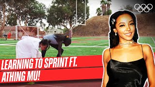 Tinashe Learns How to Sprint with Athing Mu | From The Top 🏃‍♀️