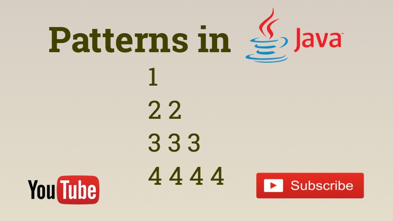 Java Printing Number Pattern Part 4 Youtube