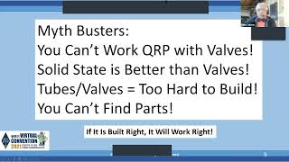 Pete, N6QW, talks about building a valve, or tube, transmitter in the 21st century.