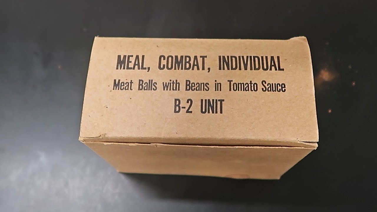 1965 C Ration B 2 Unit US MRE (Meal Ready To Eat) - YouTube