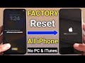 How To Factory Reset Screen Locked Any iPhone Without Pc & Without Password 2025 || Erase iPhone