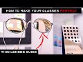 The THINNEST prescription lenses - Plastic vs Glass