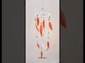 diy paper wind chime #shorts #youtubeshorts #tiktok #diy #artist #papercraft