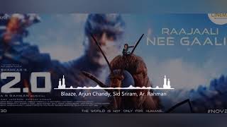 Raajali Nee Gaali 8d audio song | 2.0 Songs 8d audio | 8d tamil music