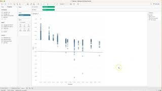 Tableau: Scatterplots, 2 measures