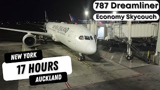 17 Hour Air New Zealand Economy Flight: New York to Auckland
