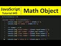 JavaScript Tutorial 49 - Math Object in JavaScript | Programming For Beginners