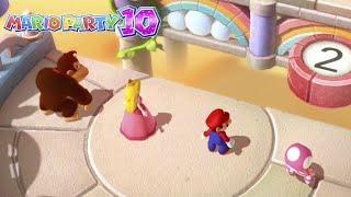 Mario Party 10 - Coin Challenge - Donkey Kong vs Peach vs Mario vs Toadette #70