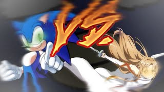 Asuna vs Sonic [Sprite Battle]