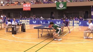 郡山 北斗（専修大学）vs渡辺 裕介（明治大学）平成29度関東学生卓球リーグ戦（秋季） |Rallys（ラリーズ）