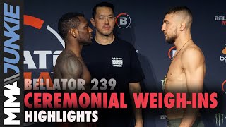 Bellator 239 ceremonial weigh-in highlights