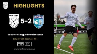 Merthyr Town 5-2 Walton \u0026 Hersham | Southern League Premier South 2024/25 | Highlights