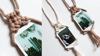 DIY Macrame Photo Holder Tutorial | Car Charm