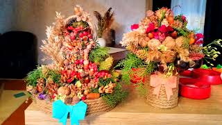 Поделка Божьи Дары Букет🍂💐Craft God's Gifts Bouquet🍁