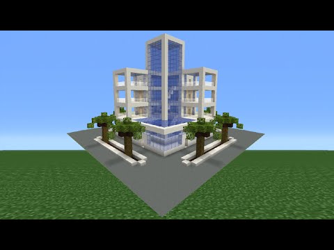 Minecraft Tutorial: How To Make A Modern Hotel Minecraft Tutorial: How To Make A Modern Hotel