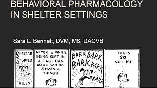 Behavior Pharmacology in a Shelter Setting Nov 2018 - webcast