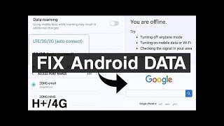 How to Fix Mobile Data Internet Android 3G/4G/LTE Not Working