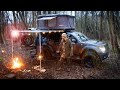 Winter Camping in Rain with an Insulated Roof tent