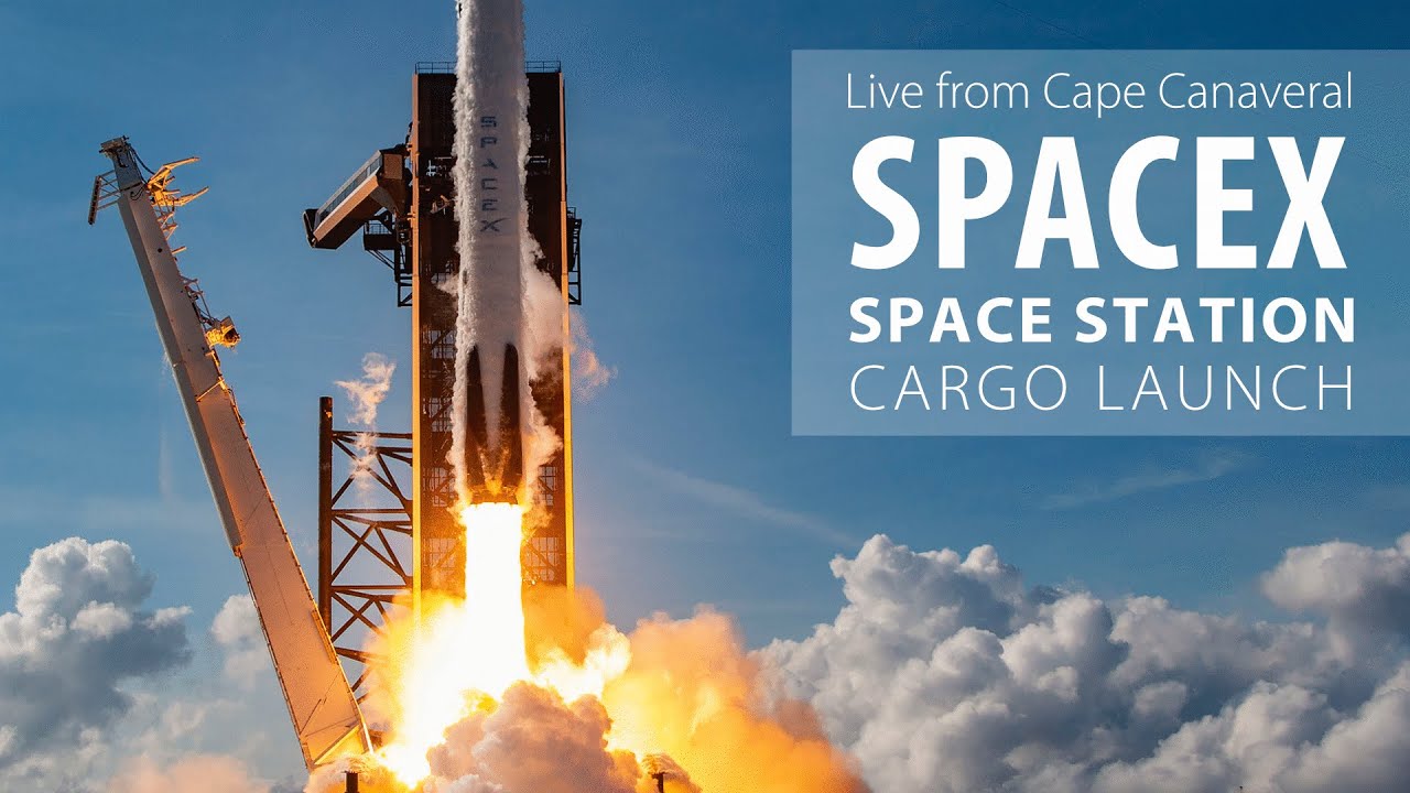 Live: SpaceX Falcon 9 Rocket Launches On A NASA Space Station Cargo ...