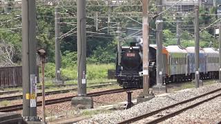 2017.06.11郵輪式列車 DT668蒸汽火車-大甲站進站00029