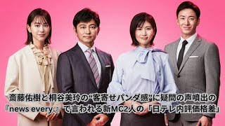 斎藤佑樹と桐谷美玲の新MC起用に対する疑問の声