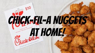 How to Make Chick-Fil-A Nuggets AT HOME!!!