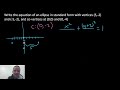 Write the Equation of an Ellipse in Standard Form given Vertices and Co-Vertices