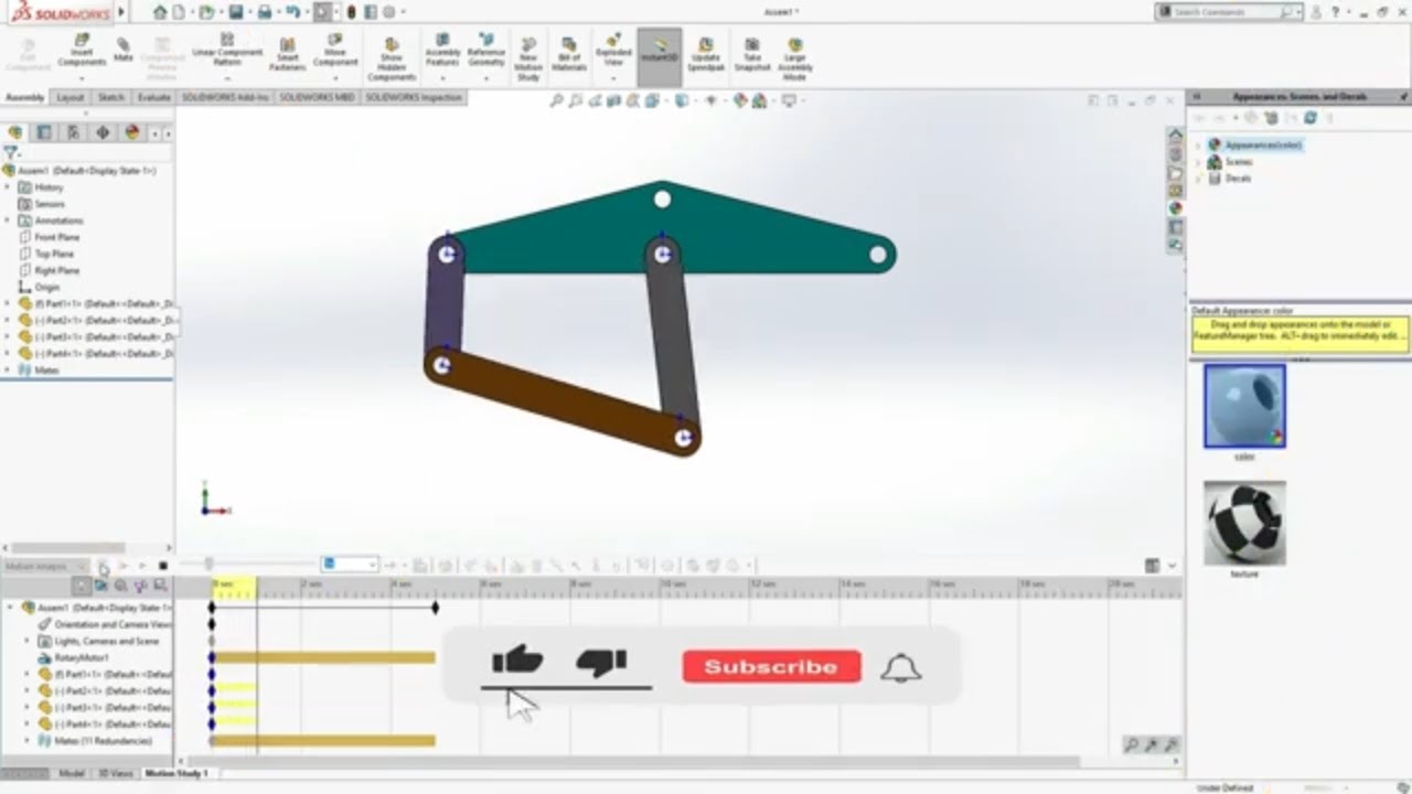 Solidworks 4 Bar Linkage At Wilford Shaw Blog