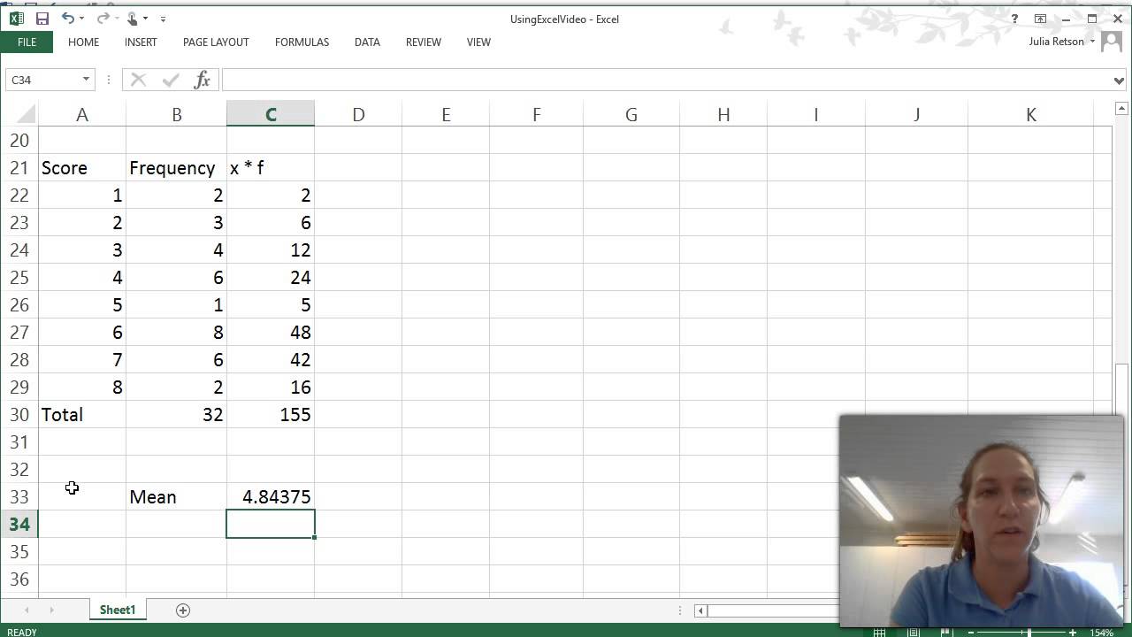 9b Usingexcelinstat Freqtable Youtube