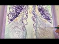 lisianthus original art watercolor painting process time lapse video