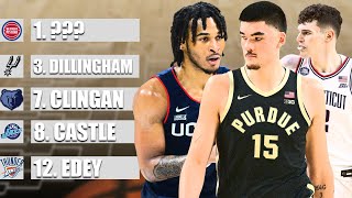 2024 NBA MOCK DRAFT 3.0 | Full First Round | Pre-Final Four Edition