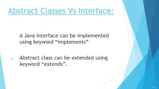 #51 Abstract class Vs Interface