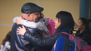 Family reunited after coronavirus separates them for weeks