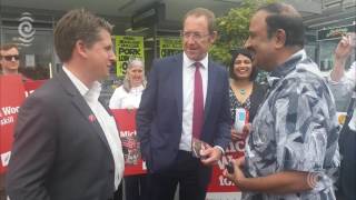 Mt Roskill by election candidates on the home straight