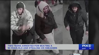 2 arrested in Manhattan beating of teen boy left unconscious, robbed of Jordans: NYPD