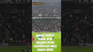 KOCAELİ SPOR VE PENDİK SPOR TRÜBÜN YIKIŞIYOR. #kocaelispor #hodrimeydan #futbol #süperlig