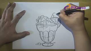 How to Draw a Milkshake Easy step by step