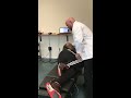 fanwood nj chiropractor demonstrates chiropractic adjustment dr. eric chludzinski