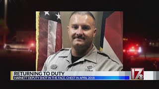Harnett Co. deputy expected to resume work after being shot last year