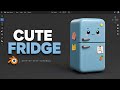 Learn Blender by Making a Cute Refrigerator | Full Beginner Project