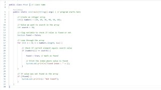 Java Linear Search Explained | Find Element in Array (Beginner Friendly)
