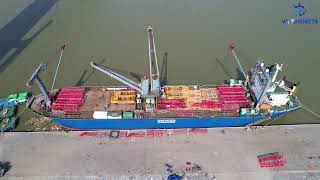 The performance of loading crane frames on ships in Vietnam !