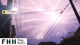 6時間でおよそ1万1500回　関東各地で真夜中の雷