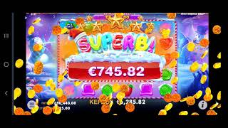 sweet bonanza Xmas free spins big win 125€ bet